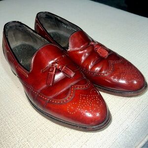 VNTG Hanover Wingtip Tassel Loafers 11.5C/A Brown  Slip On Dress Shoes USA